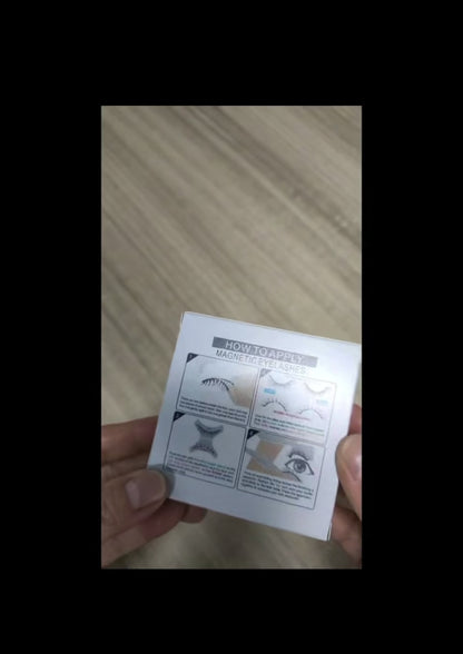 Cils magnétiques quantiques avec applicateur – fixation aimantée face à face"